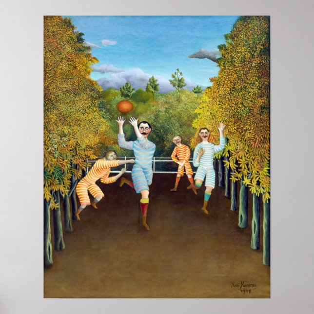 Henri Rousseau - The Football Players Poster (Front)