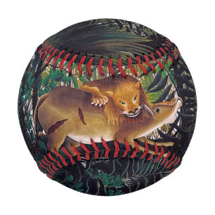 Henri Rousseau - The Hungry Lion Baseball