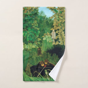 Henri Rousseau - The Merry Jesters Bath Towel Set