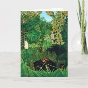 Henri Rousseau - The Merry Jesters Card
