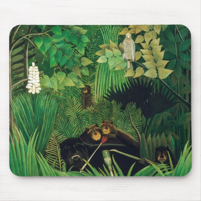 Henri Rousseau - The Merry Jesters Mouse Mat (Front)