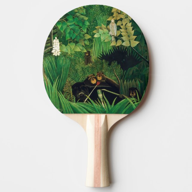 Henri Rousseau - The Merry Jesters Ping Pong Paddle (Front)
