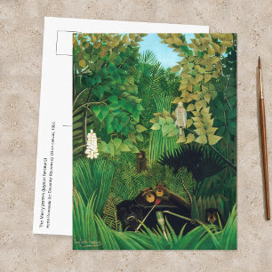 Henri Rousseau - The Merry Jesters Postcard