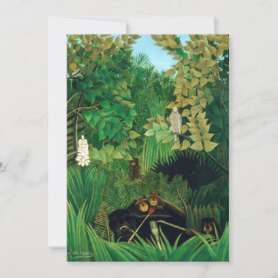 Henri Rousseau - The Merry Jesters Thank You Card