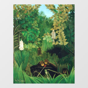 Henri Rousseau - The Merry Jesters Window Cling