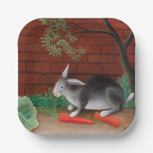 Henri Rousseau - The Rabbit's Meal Paper Plate