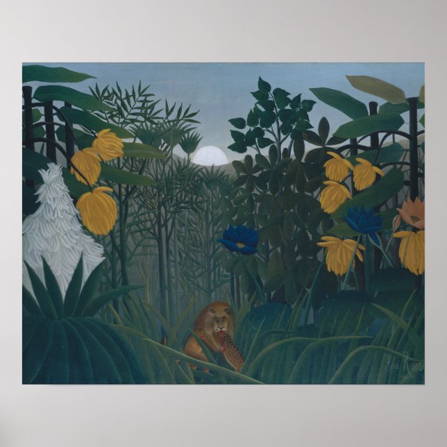 Henri Rousseau - The Repast of the Lion Poster (Front)
