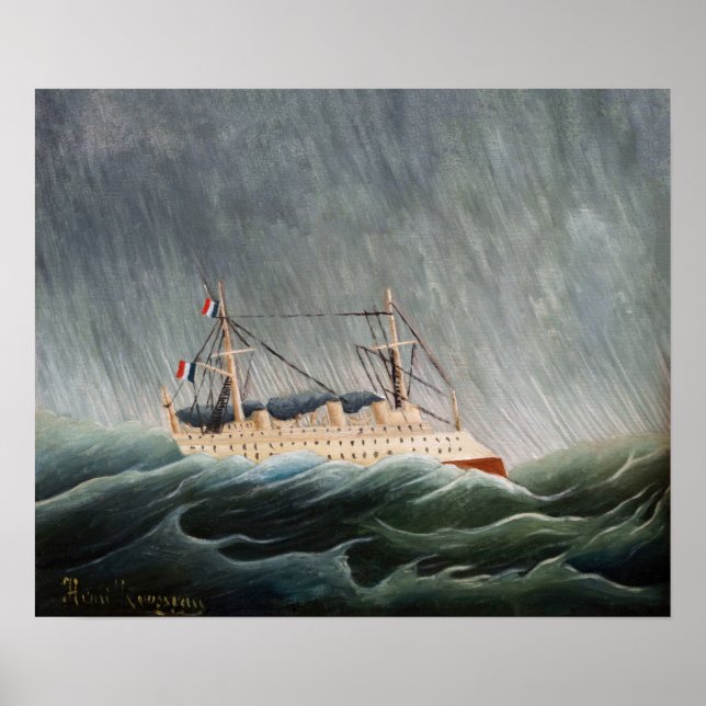 Henri Rousseau - The Ship in the Tempest Poster (Front)