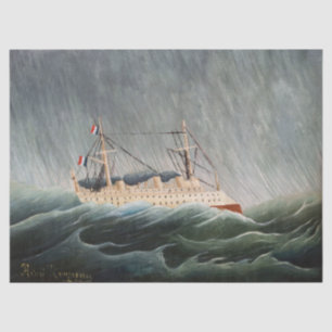 Henri Rousseau - The Ship in the Tempest Tissue Paper