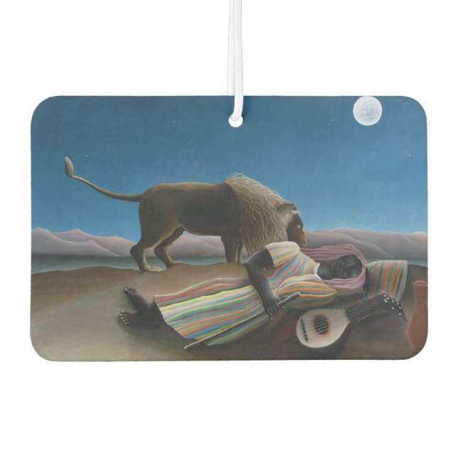 Henri Rousseau - The Sleeping Gypsy Car Air Freshener (Front)