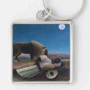 Henri Rousseau - The Sleeping Gypsy Key Ring
