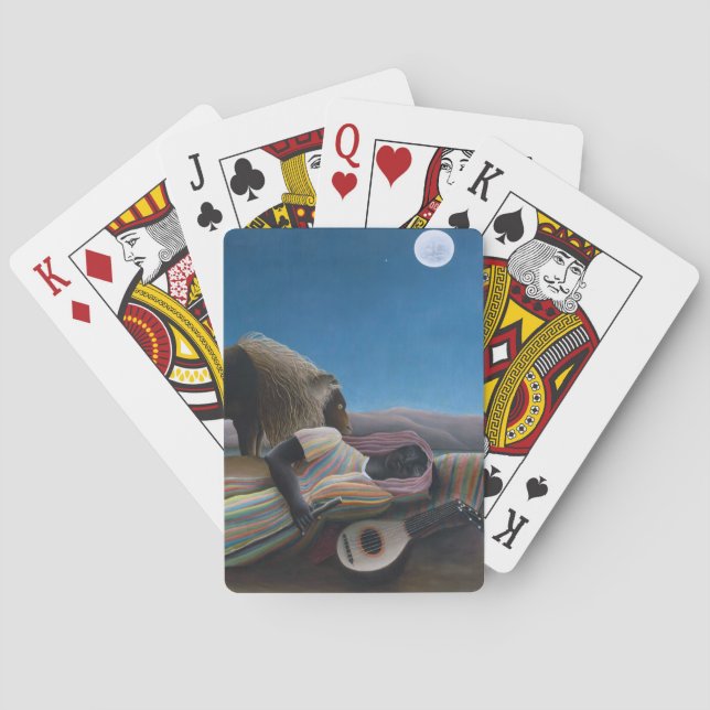 Henri Rousseau - The Sleeping Gypsy Playing Cards (Back)