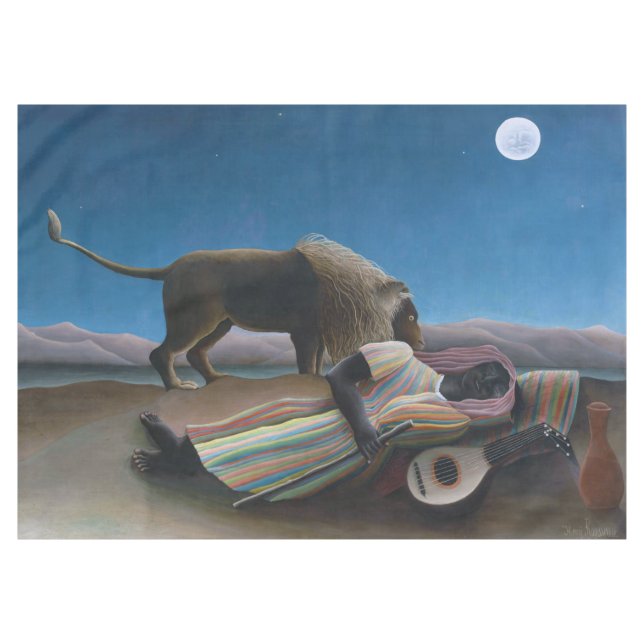 Henri Rousseau - The Sleeping Gypsy Tablecloth (Front (Horizontal))