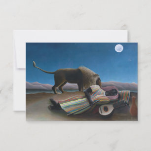 Henri Rousseau - The Sleeping Gypsy Thank You Card