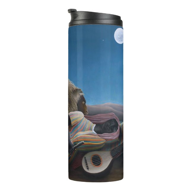 Henri Rousseau - The Sleeping Gypsy Thermal Tumbler (Rotated Right)