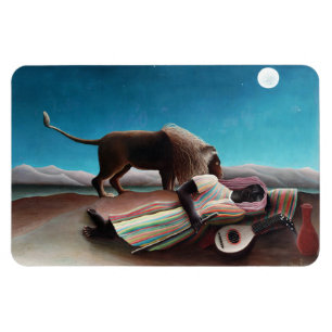 Henri Rousseau The Sleeping Gypsy Vintage Magnet