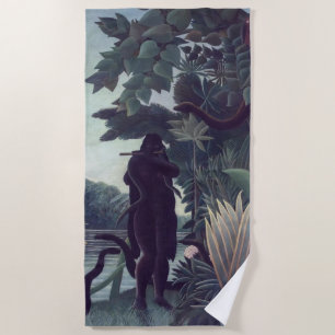 Henri Rousseau - The Snake Charmer Beach Towel