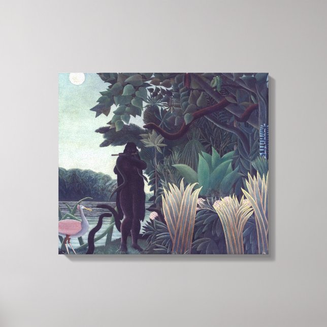 Henri Rousseau - The Snake Charmer Canvas Print (Front)