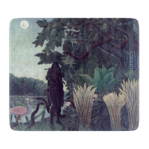 Henri Rousseau - The Snake Charmer Cutting Board