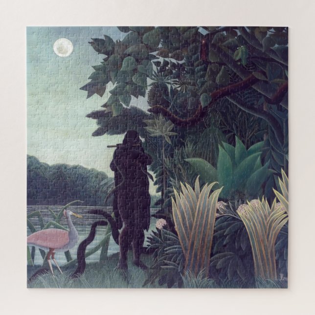 Henri Rousseau - The Snake Charmer Jigsaw Puzzle (Vertical)