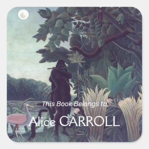 Henri Rousseau - The Snake Charmer Square Sticker