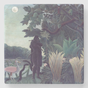 Henri Rousseau - The Snake Charmer Stone Coaster