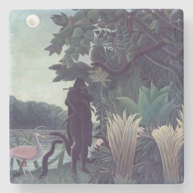 Henri Rousseau - The Snake Charmer Stone Coaster (Front)