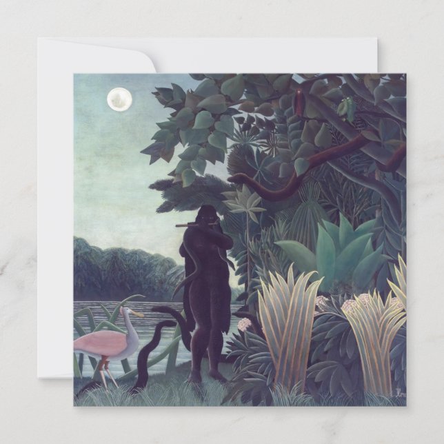 Henri Rousseau - The Snake Charmer Thank You Card (Front)
