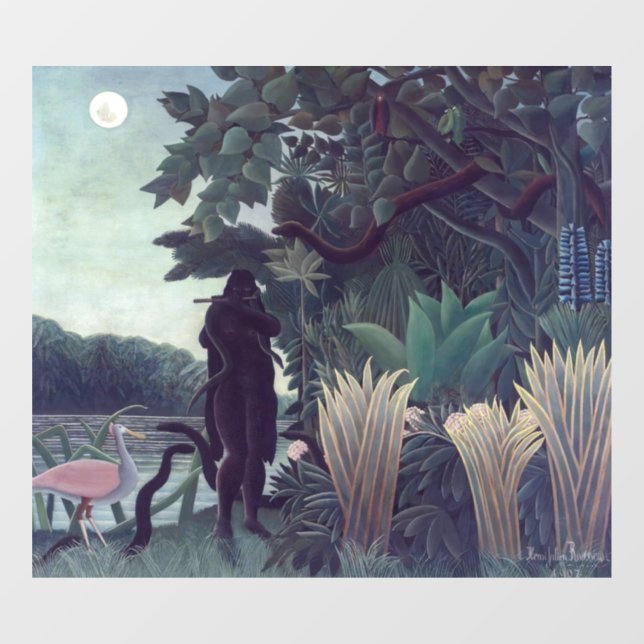 Henri Rousseau - The Snake Charmer Window Cling (Sheet)