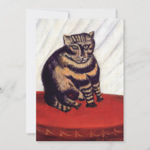 Henri Rousseau - The Tabby Thank You Card