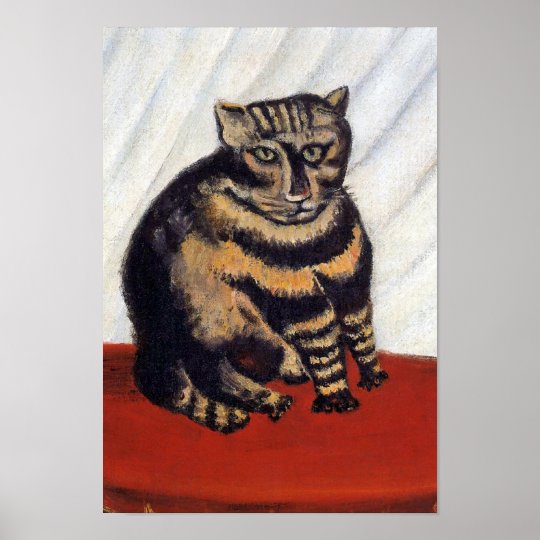 Henri Rousseau The Tiger Cat Le Chat Tigre Poster Zazzle Co Uk