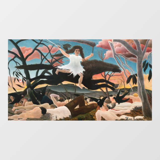 Henri Rousseau - The War Window Cling (Sheet)