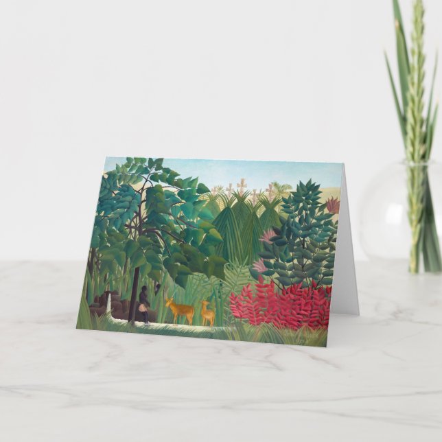 Henri Rousseau - The Waterfall Card (Front)