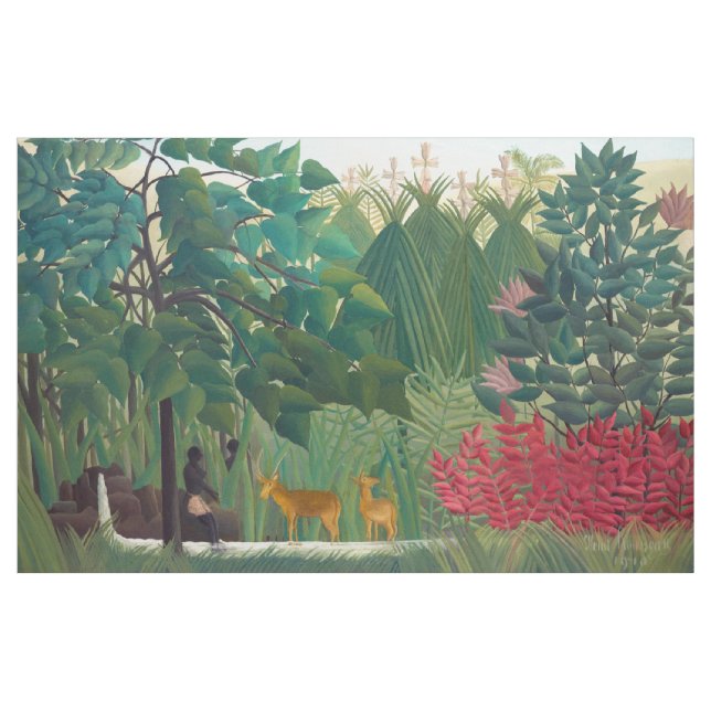 Henri Rousseau - The Waterfall Fabric (Yard)