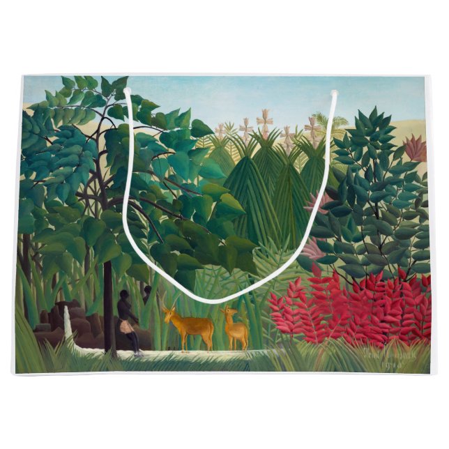 Henri Rousseau - The Waterfall Large Gift Bag (Front)