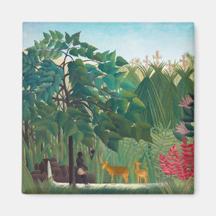 Henri Rousseau - The Waterfall Magnet