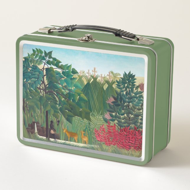 Henri Rousseau - The Waterfall Metal Lunch Box (Front)
