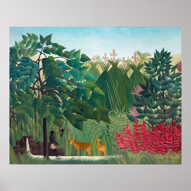 Henri Rousseau - The Waterfall Poster (Front)