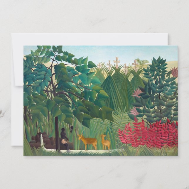 Henri Rousseau - The Waterfall Thank You Card (Front)