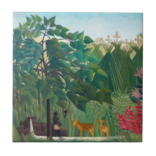 Henri Rousseau - The Waterfall Tile