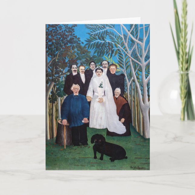 Henri Rousseau - The Wedding Party Card (Front)