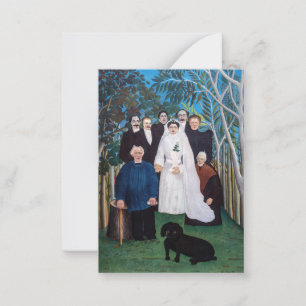 Henri Rousseau - The Wedding Party Card