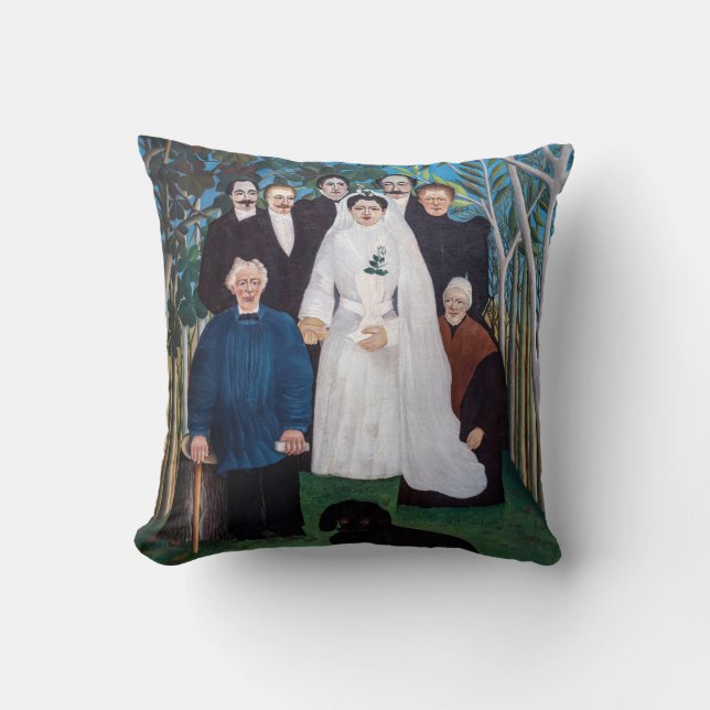 Henri Rousseau - The Wedding Party Cushion (Front)