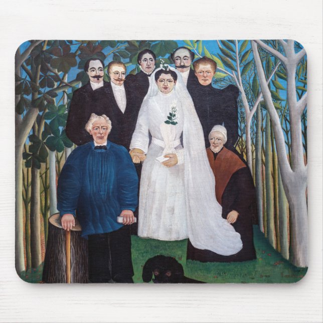 Henri Rousseau - The Wedding Party Mouse Mat (Front)