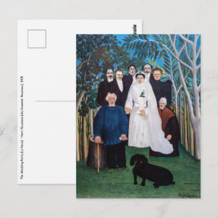 Henri Rousseau - The Wedding Party Postcard