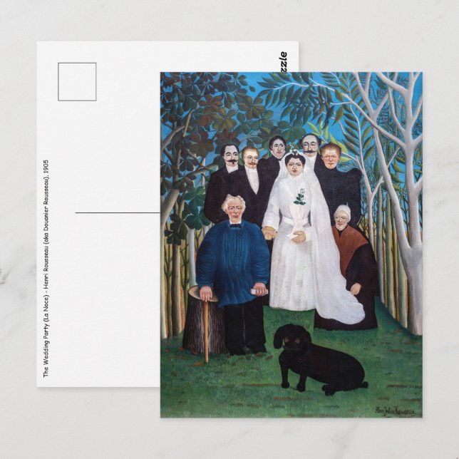 Henri Rousseau - The Wedding Party Postcard (Front/Back)