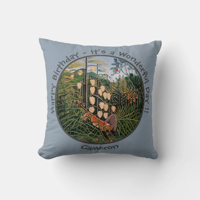 Henri Rousseau Tiger & Bull Party Items Collection Cushion (Front)
