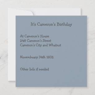 Henri Rousseau Tiger & Bull Party Items Collection Invitation