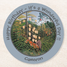 Henri Rousseau Tiger & Bull Party Items Collection