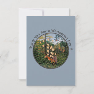 Henri Rousseau Tiger & Bull Party Items Collection Thank You Card